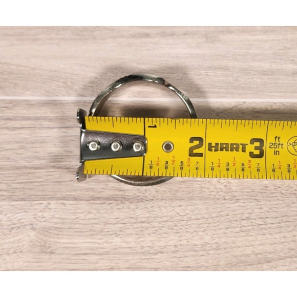 Set of 6 Bent Spoon Metal Napkin Ring Holders Pattern Silverware Handle EUC (25) - Picture 6 of 13